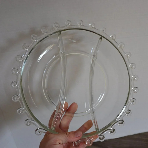 Vtg Heisey Lariat Divided Dish - Picture 4 of 7